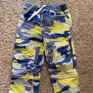 Mini boden zip off pants